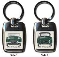 Triumph TR3 1955-57 (wire wheels) Keyring 5